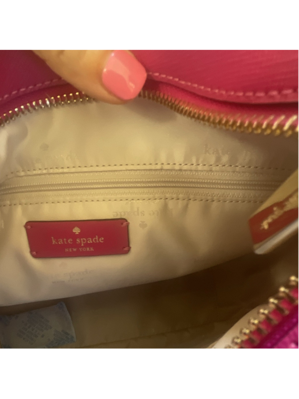 Kate Spade New York Pink Shoulder Bag Zip, Detachable Strap, Medium - Picture 8 of 14